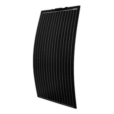 100W Black Reinforced Narrow Flexible Solar Panel - with strong ETFE coating