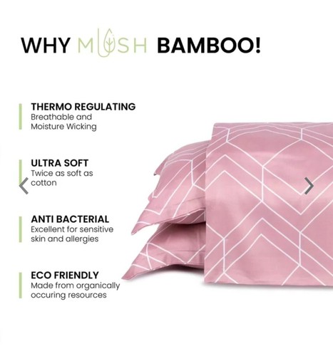 Bamboo Bedsheet Set King Size | Soft Cooling 300 Thread Count with 2 Pillow Case - Picture 15 of 41