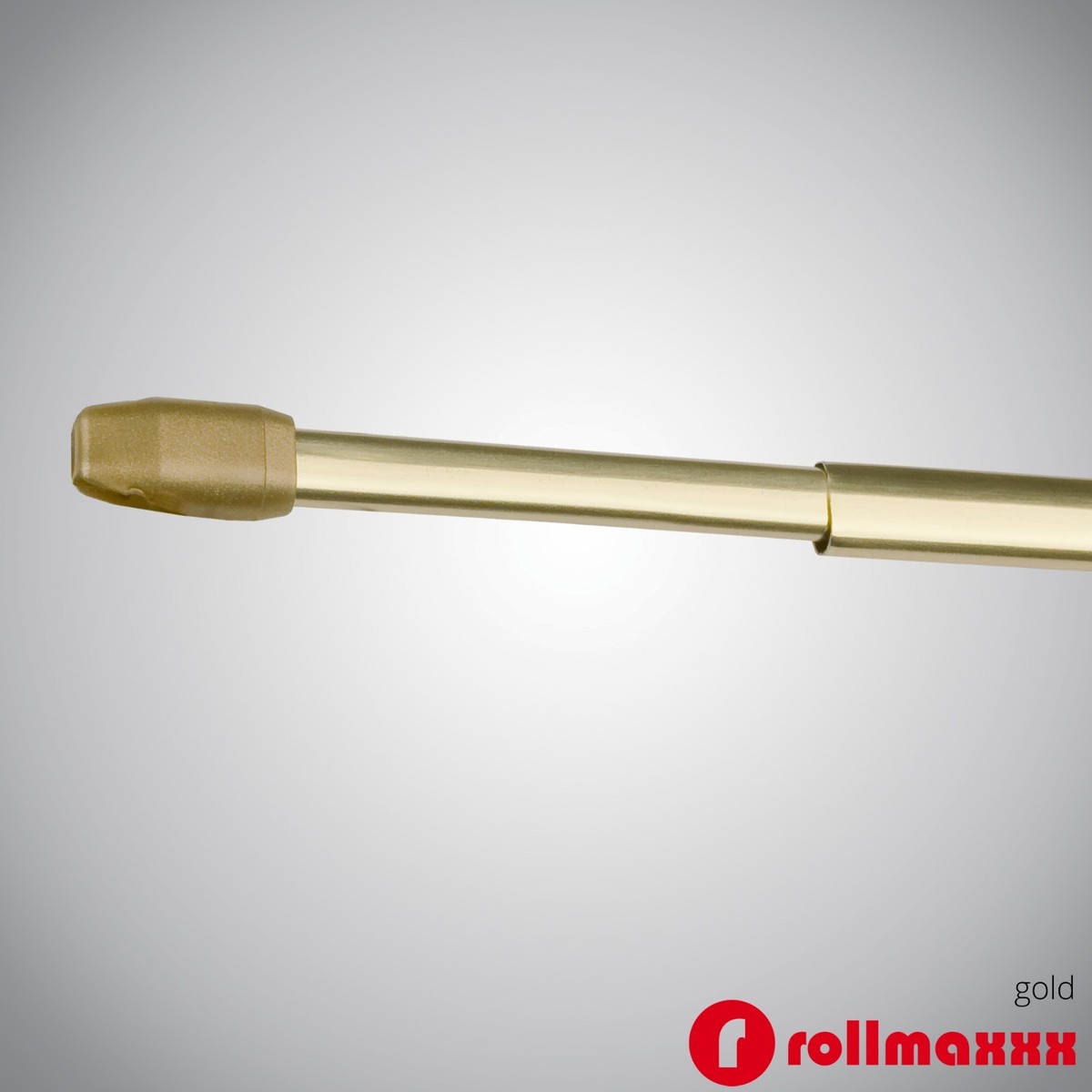 Goldene Gardinenstange Verstellbar 71-203 Cm – Mit Kristall-Endstücken, Trägt Bis 22,7 Kg