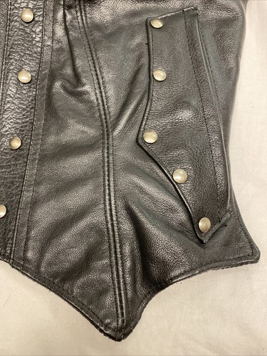 Harley Davidson Women's Leather Vest Size Large Motorcycle *See Description* - Picture 8 of 12