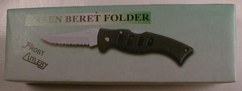 Frost Cutlery Green Beret Folding Knife New in Box - Picture 2 of 2