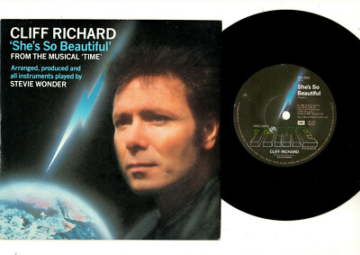 CLIFF RICHARD SHE'S SO BEAUTIFUL / SAME (SPECIAL MIX).UK ORIG 7'' & PIC/SL. EX/EX