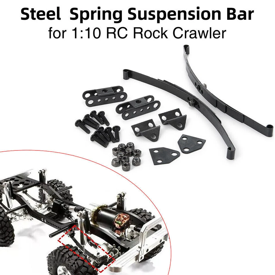 RC Leaf Spring Suspension Steel Bar for 1:10 RC  Crawler D90 Axial SCX10 Car - Photo 2/4
