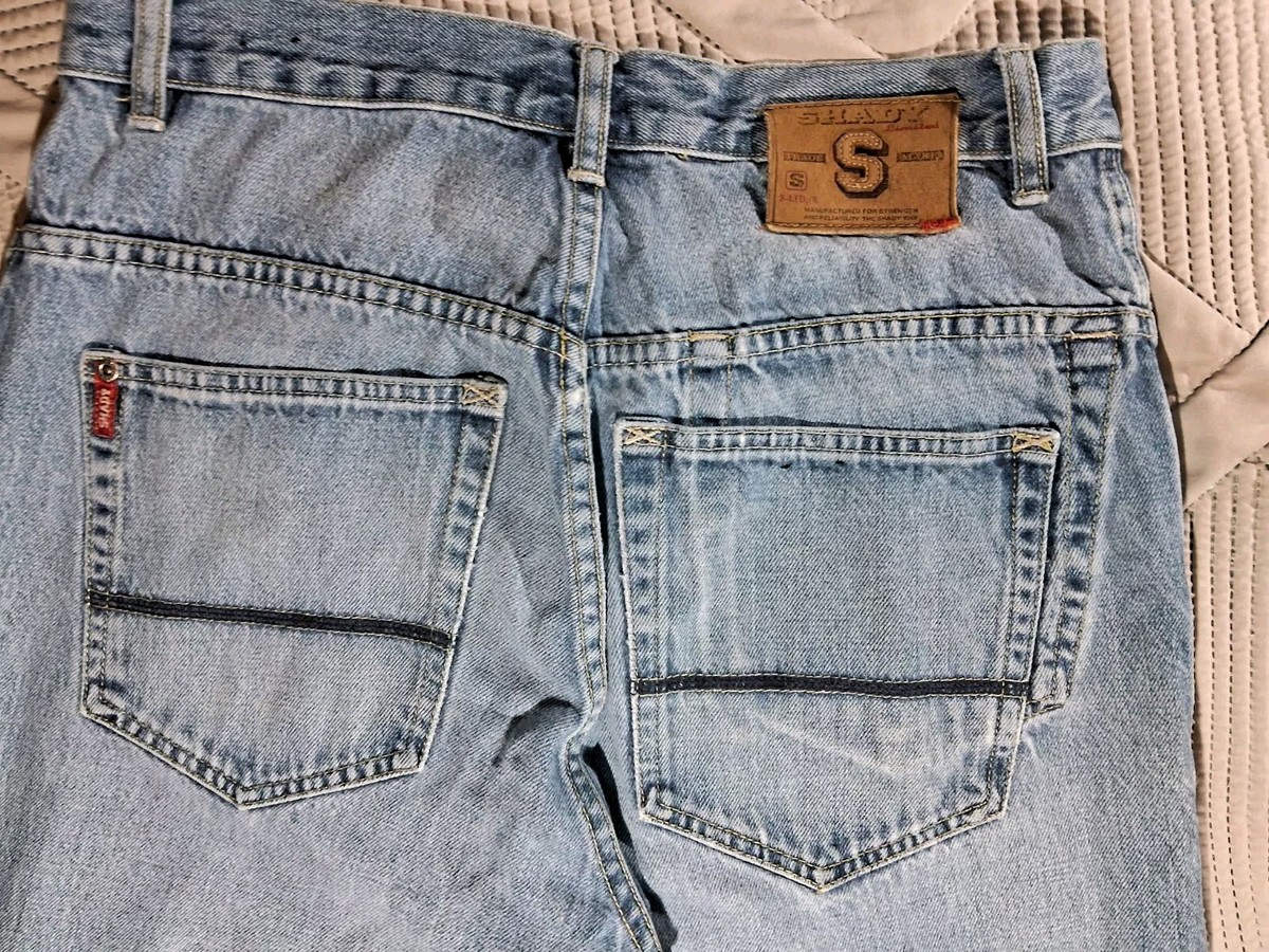 Vintage Y2k Shady LTD Baggy Jeans Men Size 30x30 Black Denim 