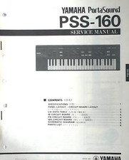 Yamaha PSS-160 PortaSound Keyboard Original Service Manual Schem Parts List Book