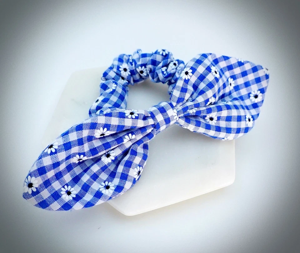 Linda corbata elástica J Crew niñas corbatas de pelo con flores margarita cinta de algodón Foto 4 de 4