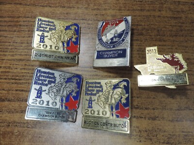 Houston Livestock Show & Rodeo Committee Buyer Donor Pins Lot #6 | eBay