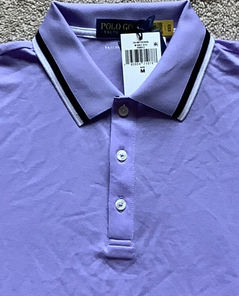 Nuevo Polo de rendimiento de golf Ralph Lauren POLO para mujer talla M ajuste a medida lavanda Foto 2 de 4