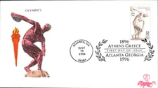 #3087 Olympic Discobolus B Line FDC (29319963087001)