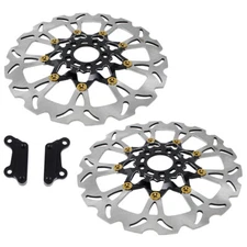14" Floating Front Brake Rotor w/Caliper Bracket for Harley FXDRS FXLRS FXFB/S