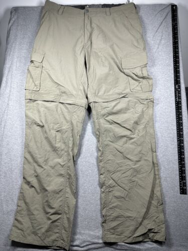REI Mens Pants XL 32L Green Convertible Cargo Hiking Fishing - Imagen 1 de 7