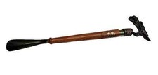 Shoe Horn Handmade Wooden Antique With Solid Aluminum Dragon Designer Handle