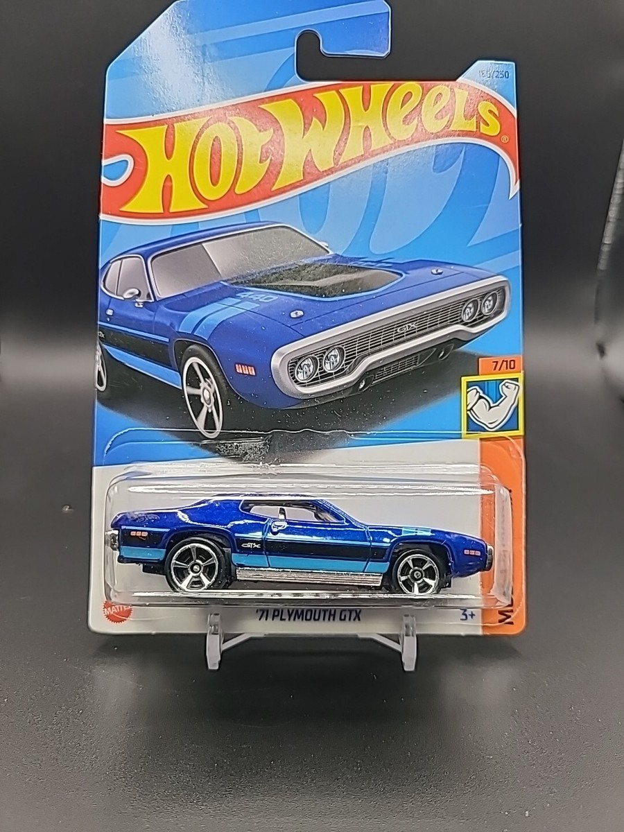 Hot Wheels 71 Plymouth GTX Muscle Mania 166 / 250 Blue 7 / 10 | eBay