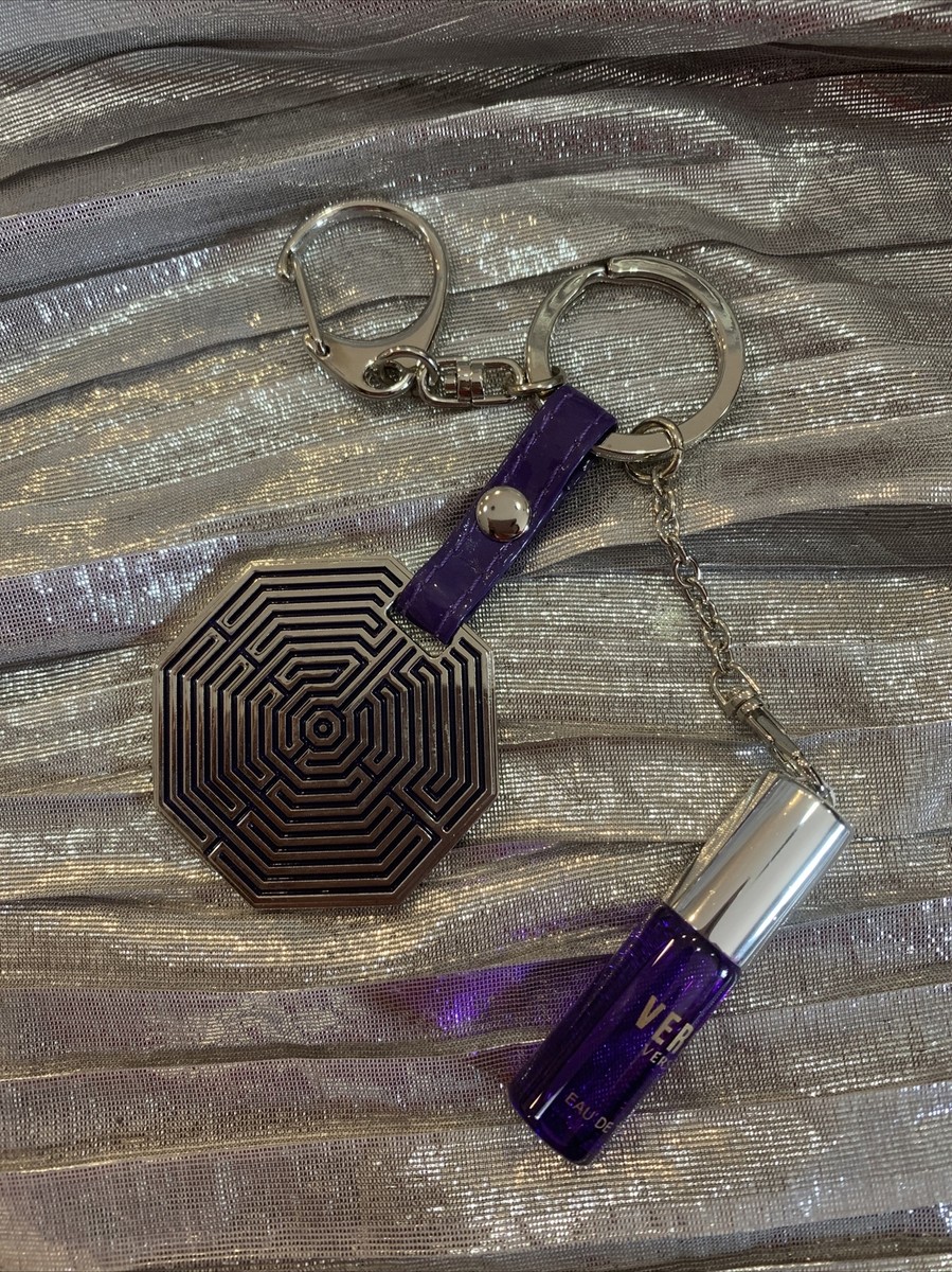 VERSACE - VERSUS- KEY CHAIN W EDT Rollerball Perfume Attached- NEW