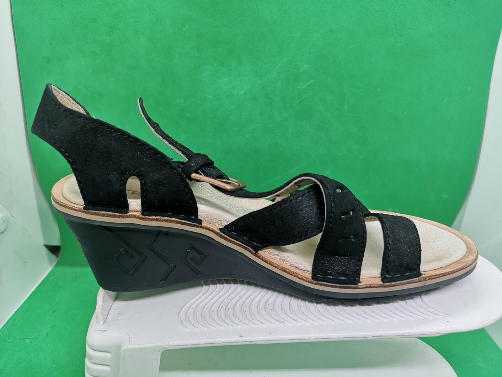 Sandali con zeppa Merrell Revalli Aura Strap taglia 8 J2150 neri comodi da passeggio