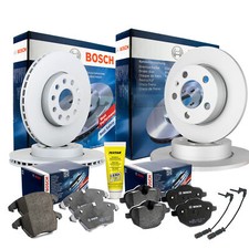 BOSCH Bremsensatz VW GOLF VI SKODA SEAT AUDI A3 VORN Ø280 HINTEN Ø253 CERATEC