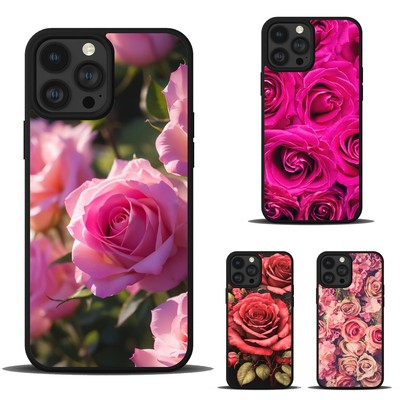 For iPhone XS XR 6 7 8 Plus SE 2nd 3rd Anti scratch Cover Roses Bouquet Red Pink