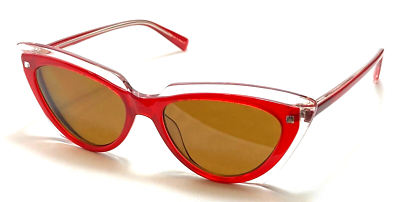 NEW Vera Wang KateAshleigh Cat Eye Sunglasses Red/Blush Transparent Frame w/Case VERA WANG KATE ASHLEIGH BE Red Plastic Cat Eye Women main image 4