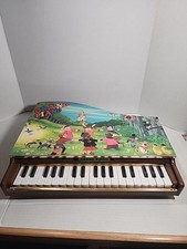 NOS Children's 36 Key Grand Piano W/Stool Music Book Read