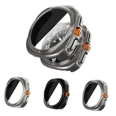 [3 Pcs] Samsung Galaxy Watch 7 44mm Case With [Anti-Privacy Protection] Screen 