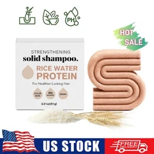 🔥Kitsch Rice Water Shampoo Bar - Dry Hair Solid Shampoo&Soap Bar for Hair Care