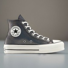 Converse All Star Chuck Taylor Hi Lift Platform Sneaker Sparkle Sneakers 8 Women
