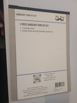 Mr. Pen- Landscape Templates, Architectural Templates, Drafting Tools, Landscapi