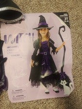 Spooktacular Creations Child Kids Witches Halloween Costume Size 3-4, no Broom
