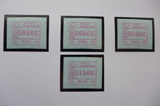 T&uuml;rkei Automatenmarken 2      ATM - Satz 4 Werte ** Ger&auml;t 34-01   (14)