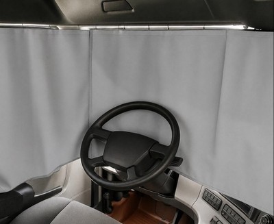 Freightliner CASCADIA 2008-2025 Windshield Curtains. Left And Right Side Grey