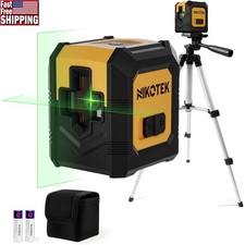 100FT Green Self-Leveling Laser Level W/ Tripod Construction DIY Projects New