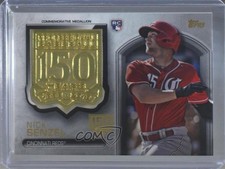 2019 Topps Update Manufactured Medallion 150th Anniversary /150 Nick Senzel 0l2