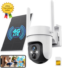 4G LTE Cellular Solar Security Camera Wireless Outdoor 2K Color Night Vision