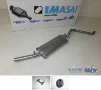 Imasaf ESD Auspuff Endtopf für VW Scirocco 1 1.1+1.3+1.5+1.6 1974-1980 + ZubehöR