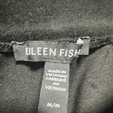 Eileen Fisher Women s Black Solid Dress Pants Pleated Front Size M