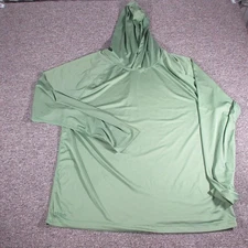 Stoic Hoodie Mens 2XL Green Lightweight Performance Long Sleeve Pullover Shirt