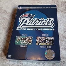 NFL NEW ENGLAND PATRIOTS SUPER BOWL CHAMPIONS DVD 2-Disc Collection New Sealed