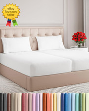 Split King Size 5 Piece Sheet Set  Comfy Breathable  Cooling Sheets