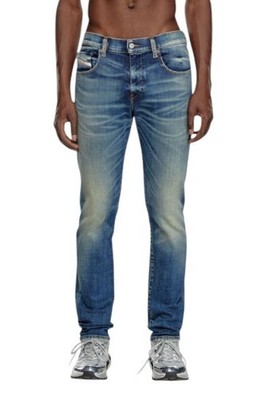 Diesel 2019 D-Strukt 09J50 Mens Jeans W33/L32 Blue Slim Fit Denim
