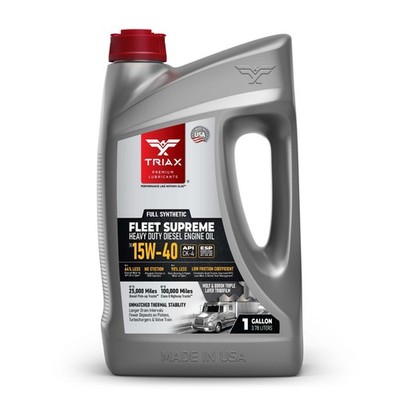 TRIAX Fleet Supreme 15W-40 Full Syn CK-4 Heavy Duty Diesel Engine Oil (1 Gallon)