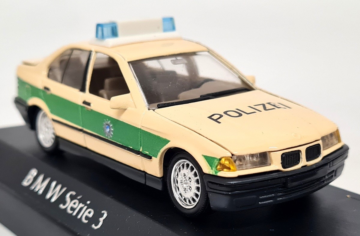 Solido 1/43 BMW E36 3 Series Polizei German Police Diecast Model Car