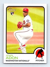 #688 2022 Topps Heritage { Joan Adon RC Washington Nationals