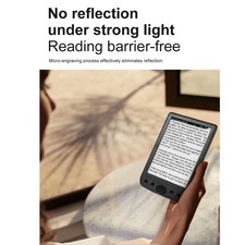 4G E Reader Eye Friendly 6in 800x600 Touch Screen E Book Reader With Protective