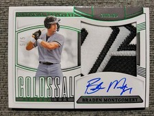 Braden Montgomery 2025 National Treasures Colossal Signatures Patch Auto 5/5!!!