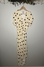 A New Day Cream With Black Polka Dot Maxi Dress