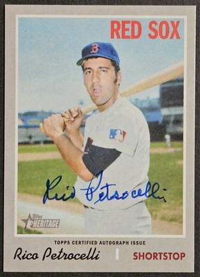 2019 Topps Heritage Real One Autograph #ROA-RP Rico Petrocelli Auto Red Sox