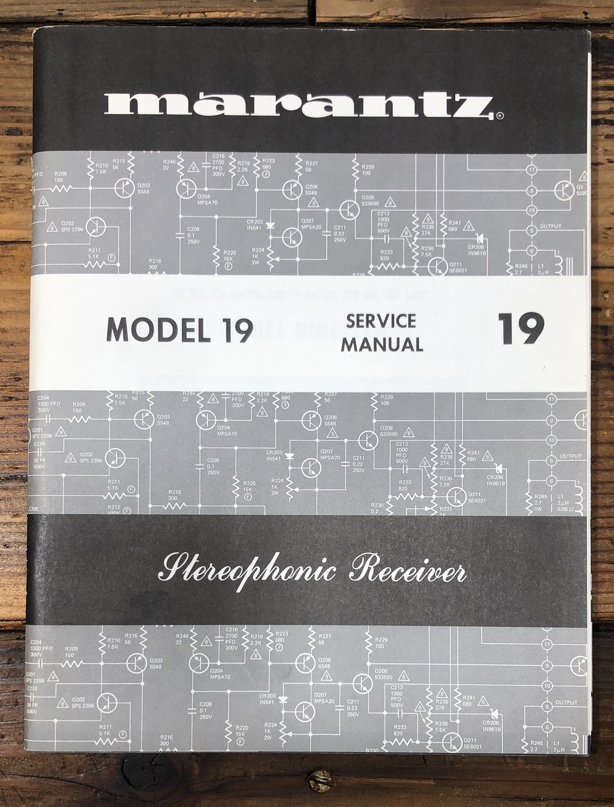 Marantz Model 19 Receiver Service Manual *Original*
