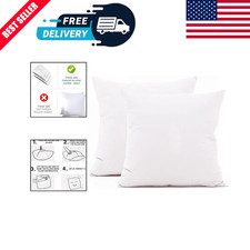 100 Cotton 300 Thread Count 2pc / Pair Pillow Cover Pillowcase White 26 x 26 in