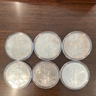 U.S. Mint American Silver Eagle 6-Coin Lot 1 oz .999 Silver Bullion