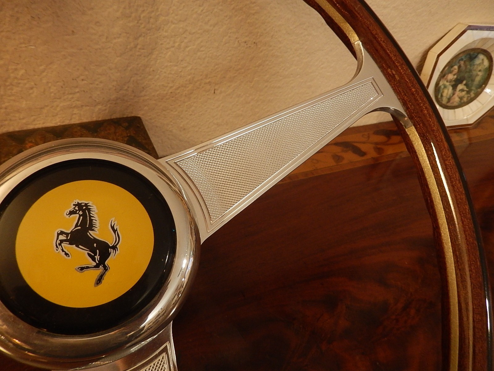 FERRARI 275 GTB 4  330 - 365 2+2  Daytona NARDI VINTAGE Wood Steering Wheel 38cm